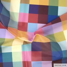 Carica l'immagine nel visualizzatore di Gallery, Tessuto Cover Fabric Quadretti Multicolore - Katia fabrics