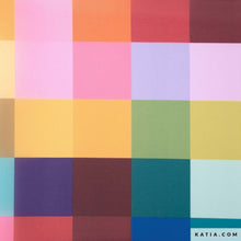 Carica l'immagine nel visualizzatore di Gallery, Tessuto Cover Fabric Quadretti Multicolore - Katia fabrics