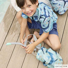 Carica l'immagine nel visualizzatore di Gallery, Tessuto Cover Fabric Whales & Sea- Katia fabrics