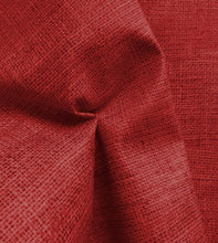 Carica l'immagine nel visualizzatore di Gallery, Tessuto Ecopelle Tessy Plus Effetto Juta Rosso